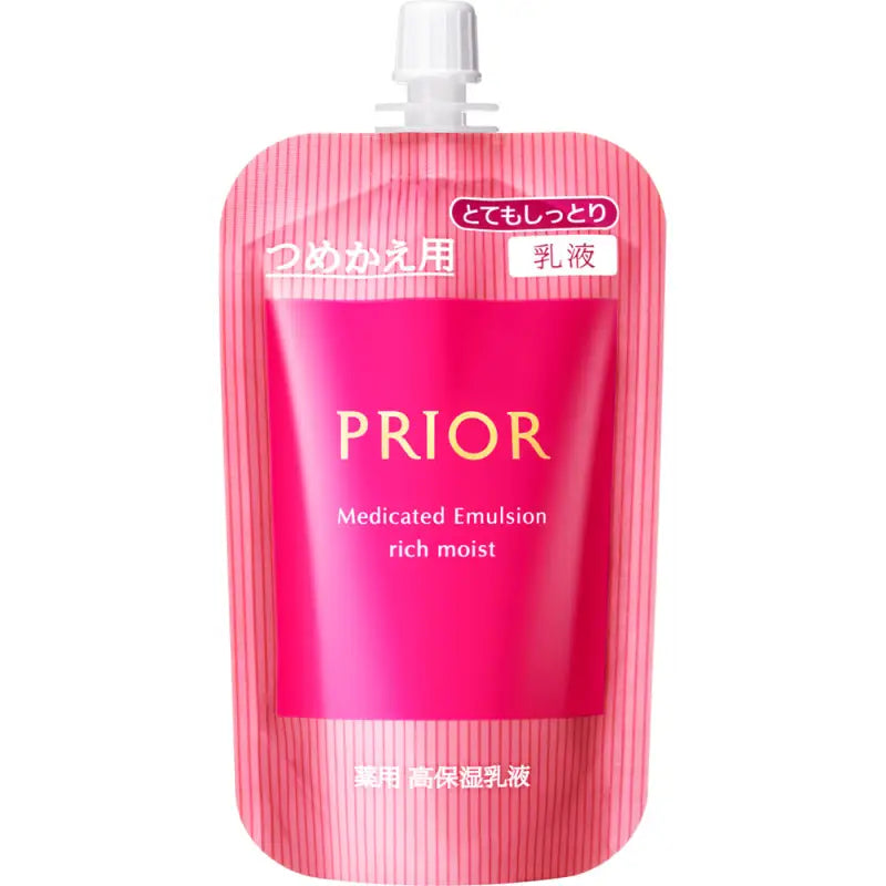 Shiseido Prior Medicated High Moisturizing Emulsion Refill 100ml 2 Types - Skincare