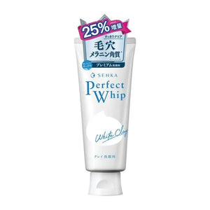 Shiseido Senka Perfect Whip White Clay 25% Increased 150g - Foam Face Wash With Skincare