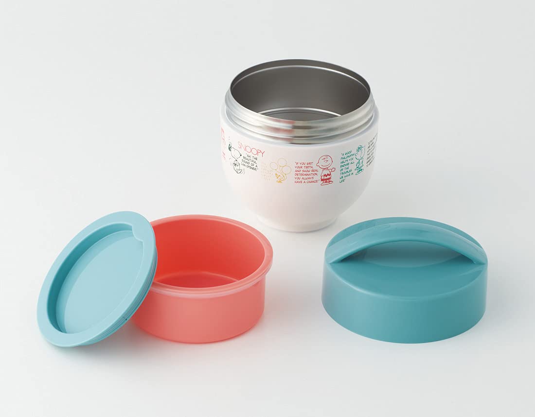 Skater Bento Box Bowl Lunch Jar 540Ml Japan Anti - Bacterial Insulated Snoopy Awesome