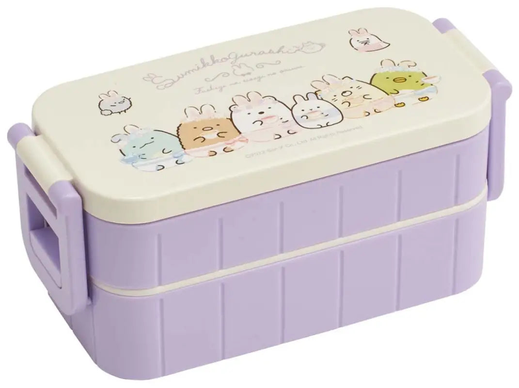 Skater Bento Box Sumikko Gurashi Rabbit Rice 600Ml Antibacterial 2 Tier Women&S Made In Japan Yzw3Ag