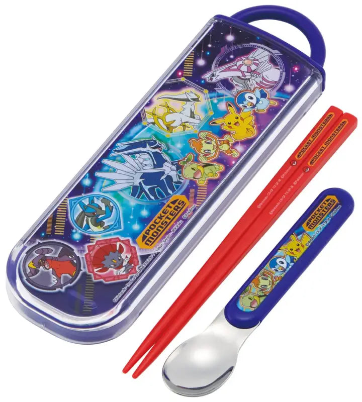 Skater Chopsticks Spoon Set Antibacterial Pokemon 22 Made In Japan Cca1Ag-A
