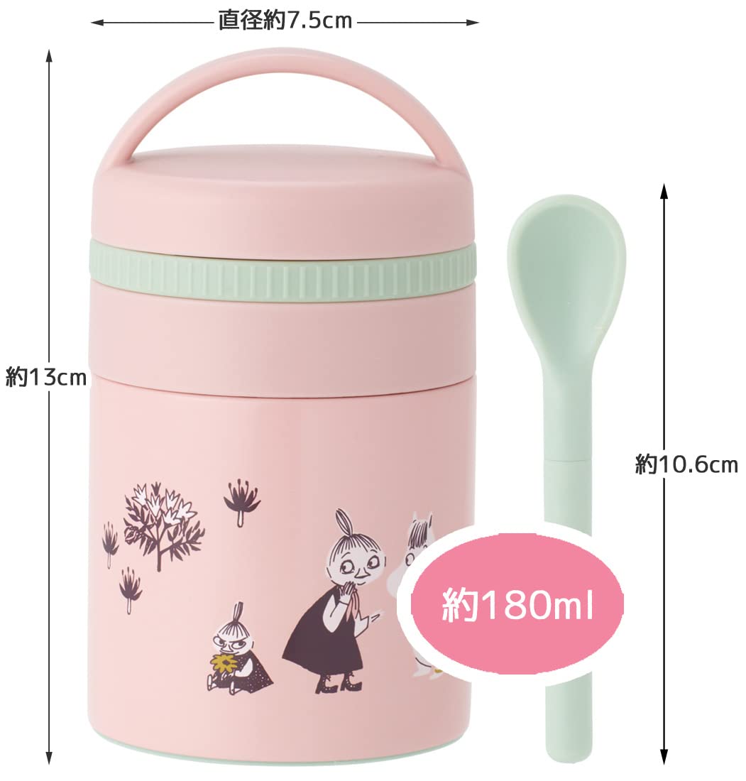 Skater Japan Antibacterial Thermal Insulated Soup Jar 180Ml Moomin Dull Color