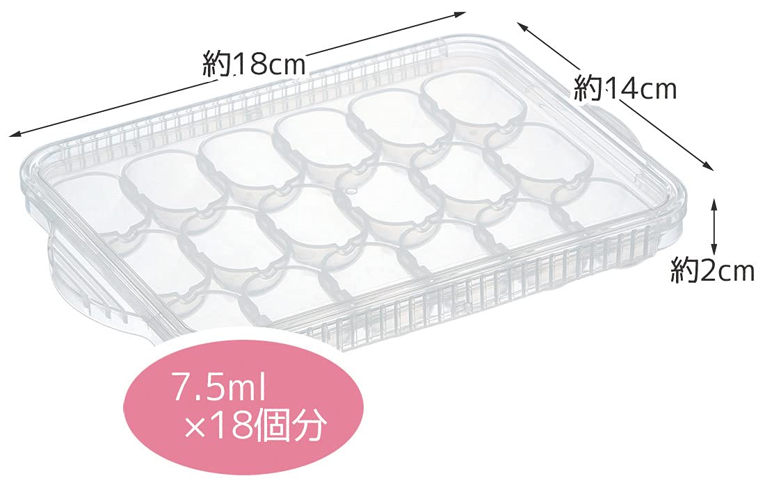 Skater Japan Baby Food Storage Container Frozen Divided Tray 18 Block Trmr18N - A