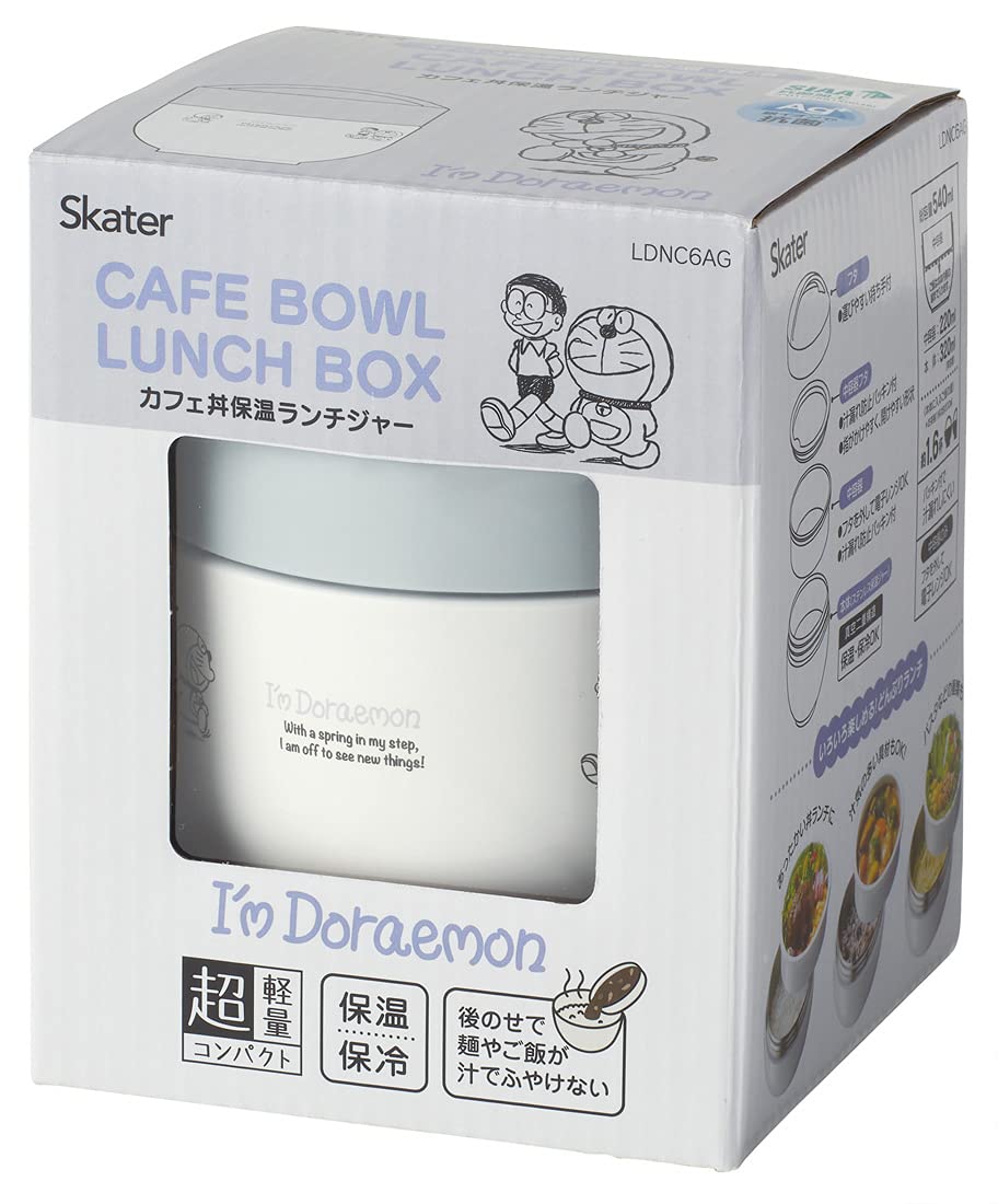 Skater Japan Insulated Bento Box Bowl 540Ml Doraemon Sanrio Lunch Jar Ldnc6Ag - A