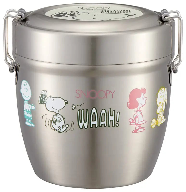 Skater Japan Insulated Bento Box Bowl Type Stainless Steel Snoopy 550Ml Stlbd6Ag