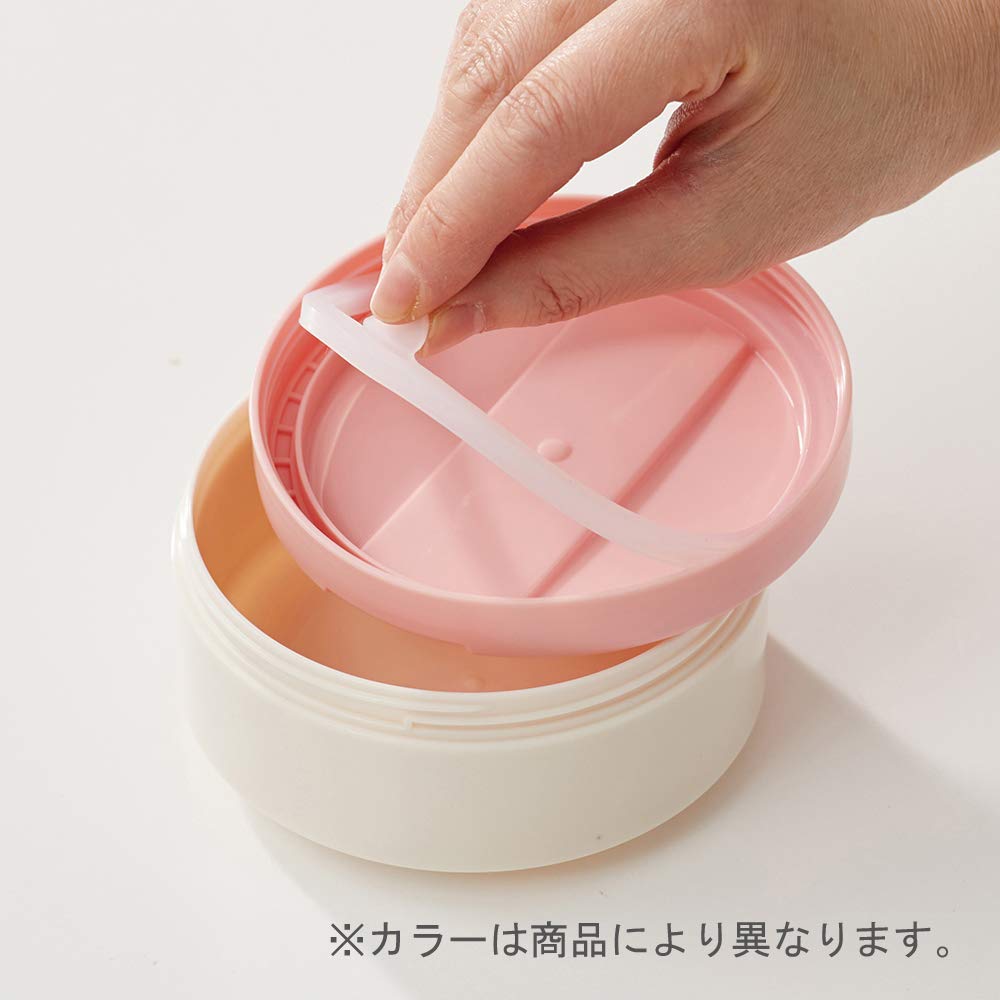 Skater Japan Vacuum Insulated Vertical Stainless Steel Lunch Box Bento Box 600Ml White Stlbt6