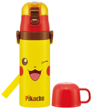 SKATER - Pokemon Pikachu Ultralight 2Way Stainless Bottle
