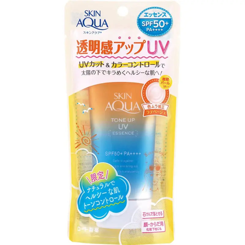 Skin Aqua Tone Up Uv Essence Latte Beige Sunscreen 80G (Spf50 + Pa + + + + ) Japanese
