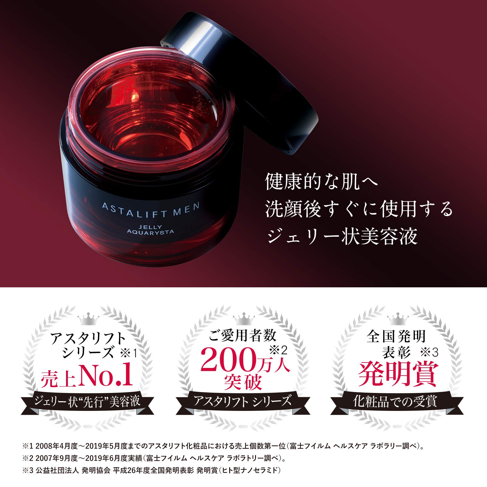 60g Astalift Men Jelly Aquarista Moisturizing Serum, nano-technology, designed for daily hydration