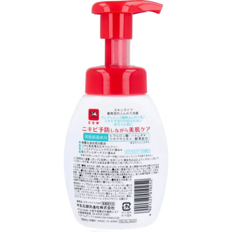 Skin Life Medicated Face Wash Foam 160ml - Japanese Cleanser Products Skincare