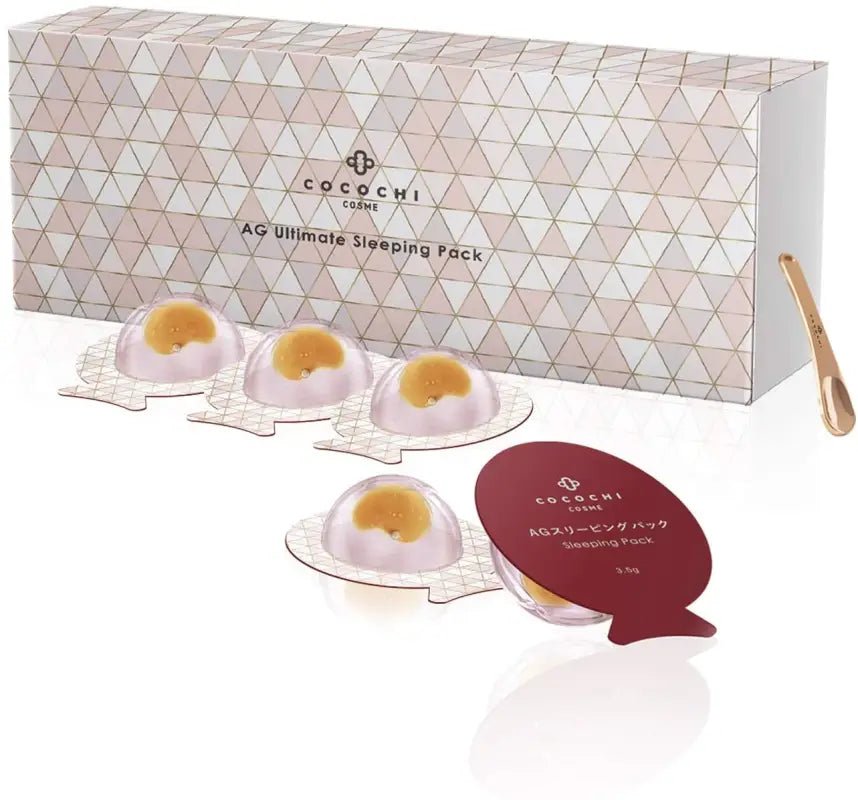 3.5g x5 Cocochi AG Ultimate Sleeping Face Pack, stem cell & royal jelly formula, designed for nightly repair
