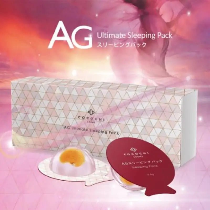 Close-up of Cocochi AG Ultimate Sleeping Face Pack 3.5g, rich creamy texture with silk cocoon design