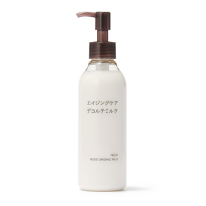 Muji Aging Care Decollete Milk Moisturizing Neck Lotion, 200ml, natural hydration, ideal for décolletage care