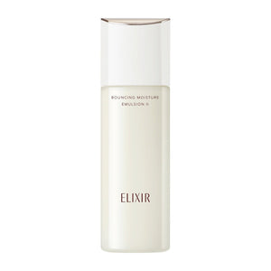 Shiseido Elixir Bouncing Moisture Emulsion Anti Aging Face Milk, 130ml, lightweight hydration, ideal for daily skincare