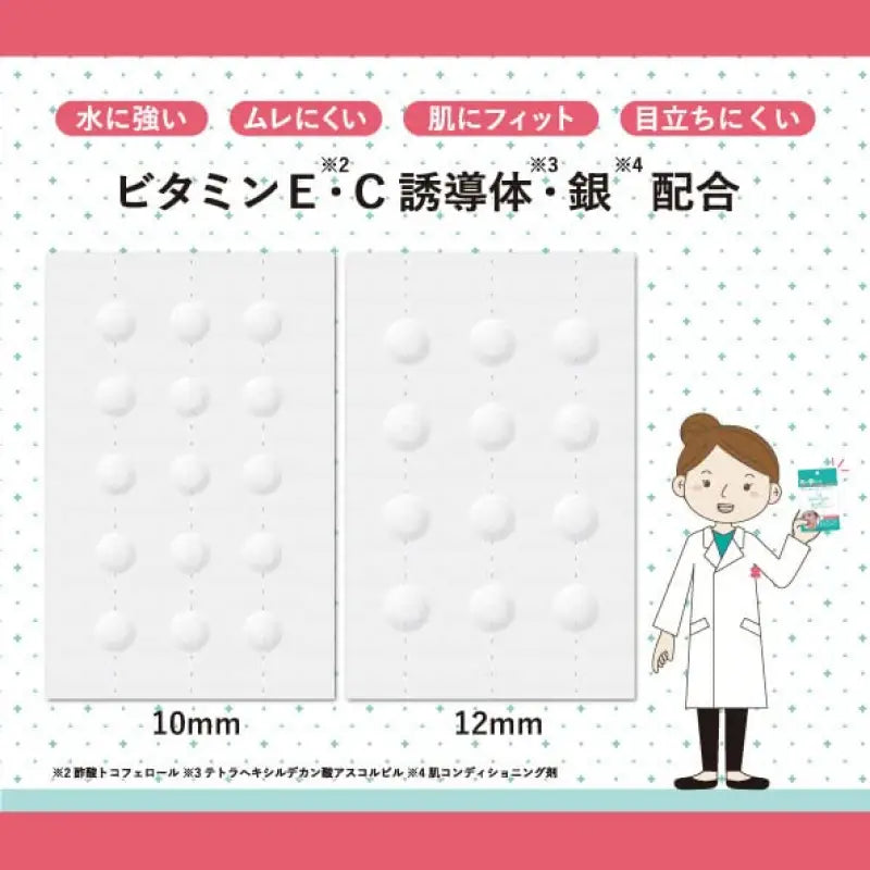 54 Patches Today's Cosme Zero Spot Patch with translucent finish, offering gentle coverage for comfort