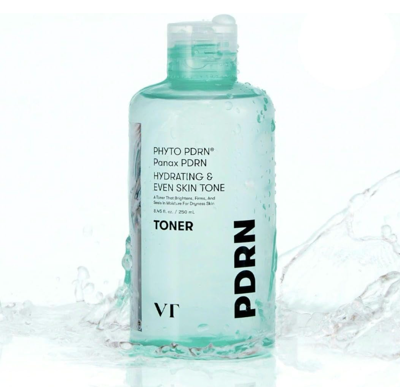 VT PDRN Toner 250 ml, phyto PDRN hydrating toner, ideal for dewy glow