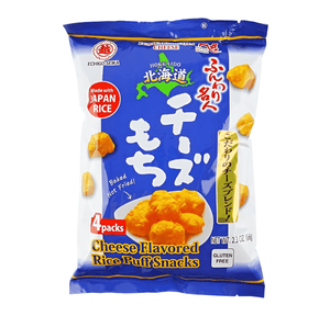 Echigo Funwari Meijin Cheese Mochi Crunchy Puffed Rice Snack, light texture, ideal for everyday snacking