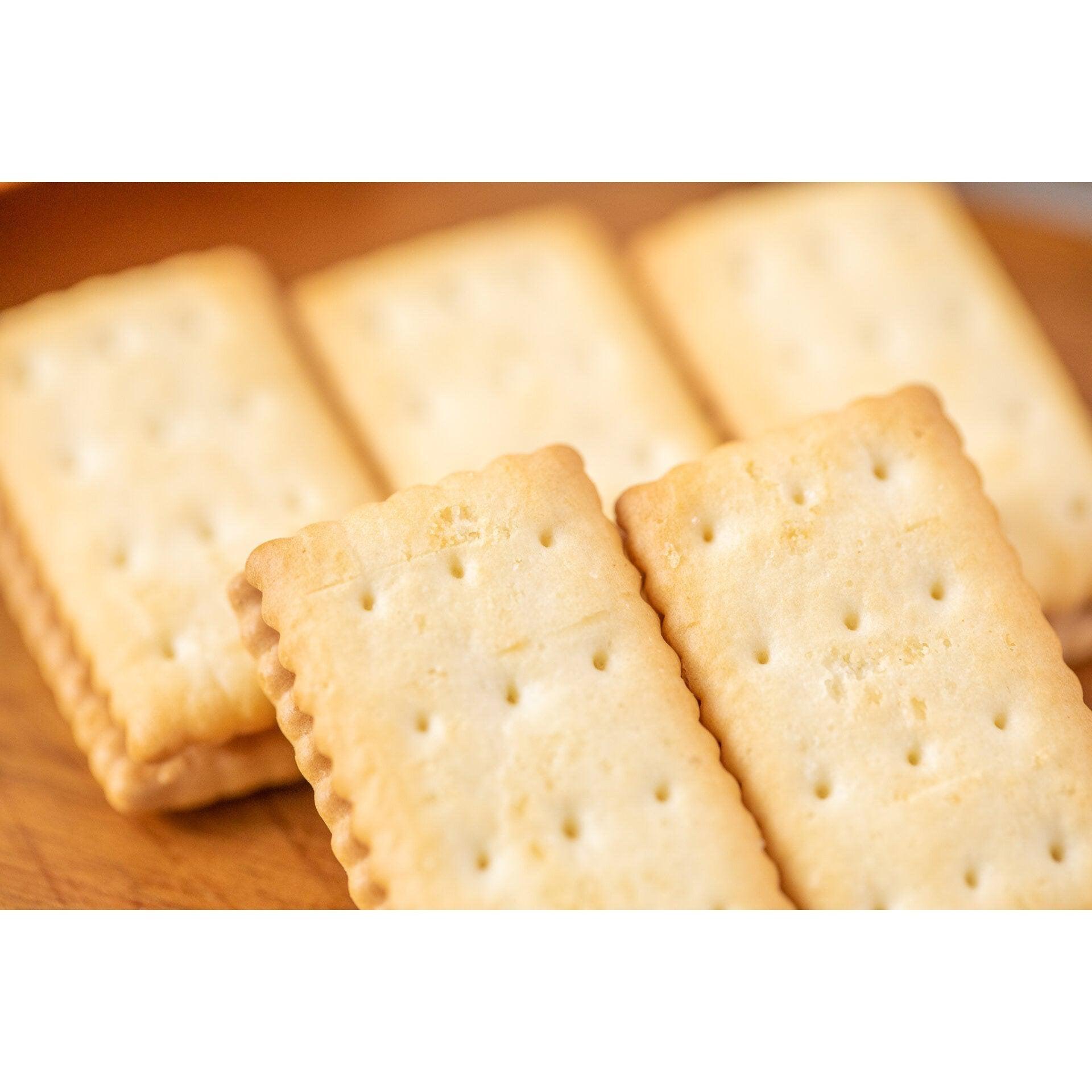 15 ct. Glico Bisco Hokkaido Milk Cream Sandwich Biscuits, smooth filling, designed for all ages