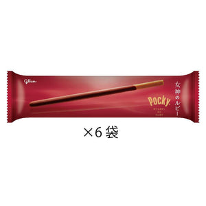 60g Glico Pocky Megami No Ruby Chocolate Sticks, elegant packaging, designed for adult enjoyment