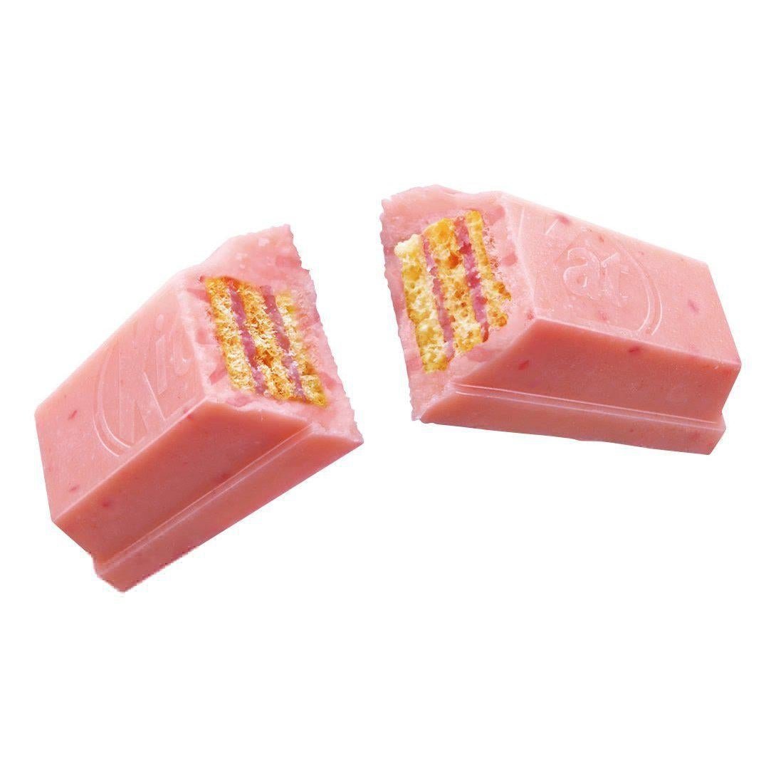 3 Bags Nestlé Japanese Strawberry KitKat Bars, fruity pink coating, designed for sweet lovers