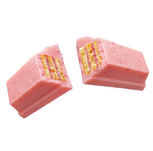 3 Bags Nestlé Japanese Strawberry KitKat Bars with creamy pink chocolate, offering a sweet treat from Japan