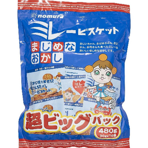 Nomura Mire Japanese Old Fashioned Biscuits 480g in packaging, perfect for sharing and everyday snacks