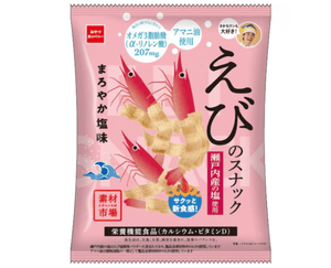 Oyatsu Ingredient Market Shrimp Snacks Mild Salty Flavor 61g, crispy texture, ideal for everyday snacking