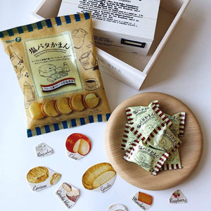 Close-up of Takara Seika Camembert Cheese Biscuits, showcasing creamy filling for a refined Japanese treat