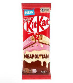 11-piece Nestlé Kit Kat Neapolitan Bar with triple flavor chocolate, offering nostalgic enjoyment for Japanese snack fans

