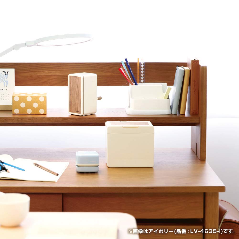 Sonic Japan Toppin Manual Pencil Sharpener Lv - 4635 - I Vertical Slim Ivory