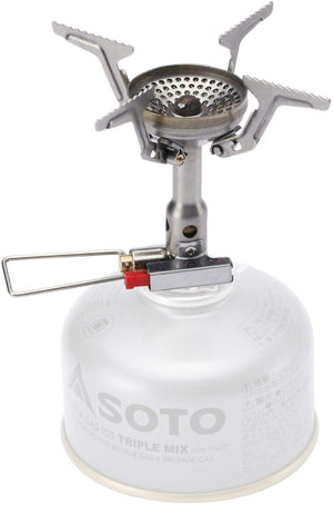 Soto Made In Japan Single Burner Camping Stove W/ Storage Pouch - Amicus Sod - 320