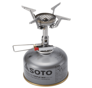 Soto Made In Japan Single Burner Camping Stove W/ Storage Pouch - Amicus Sod - 320