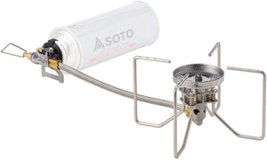 Soto Made In Japan Single Burner Fusion St - 330 Camping Stove With Regulator - High Fire Power & Wind Resistant