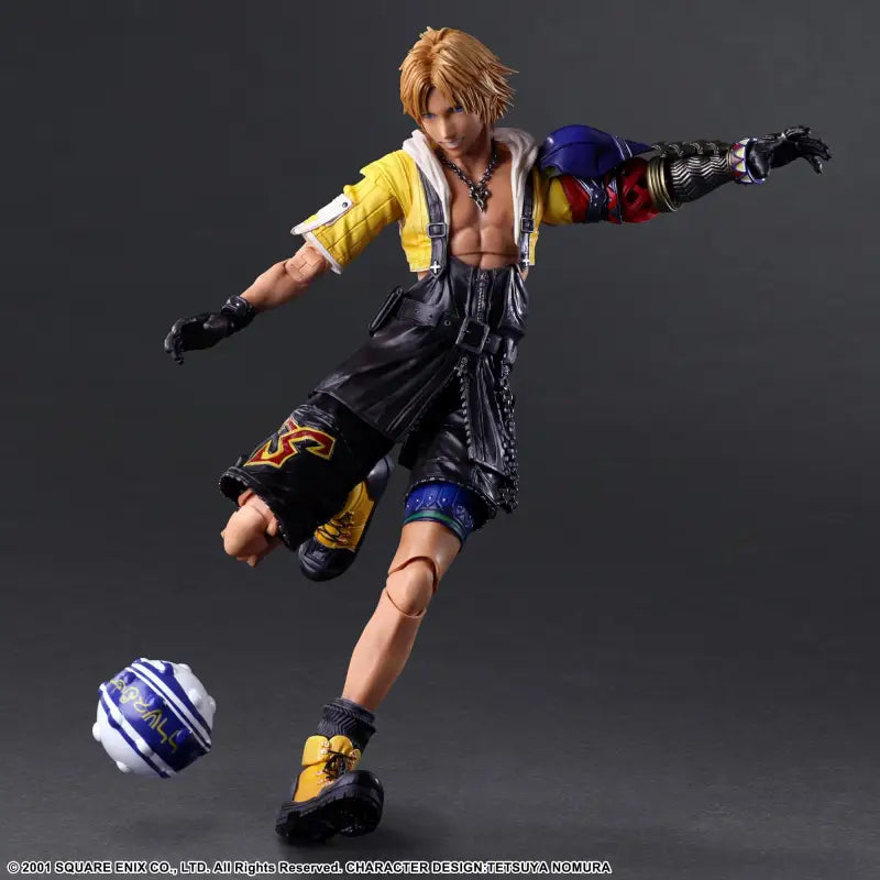 Square Enix Final Fantasy X Play Arts Kai Tida Pvc Pre - Painted Movable Figure Japan