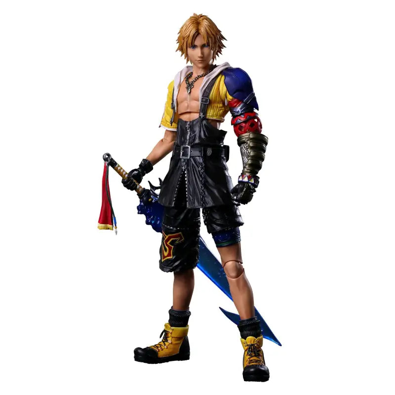 Square Enix Final Fantasy X Play Arts Kai Tida Pvc Pre - Painted Movable Figure Japan