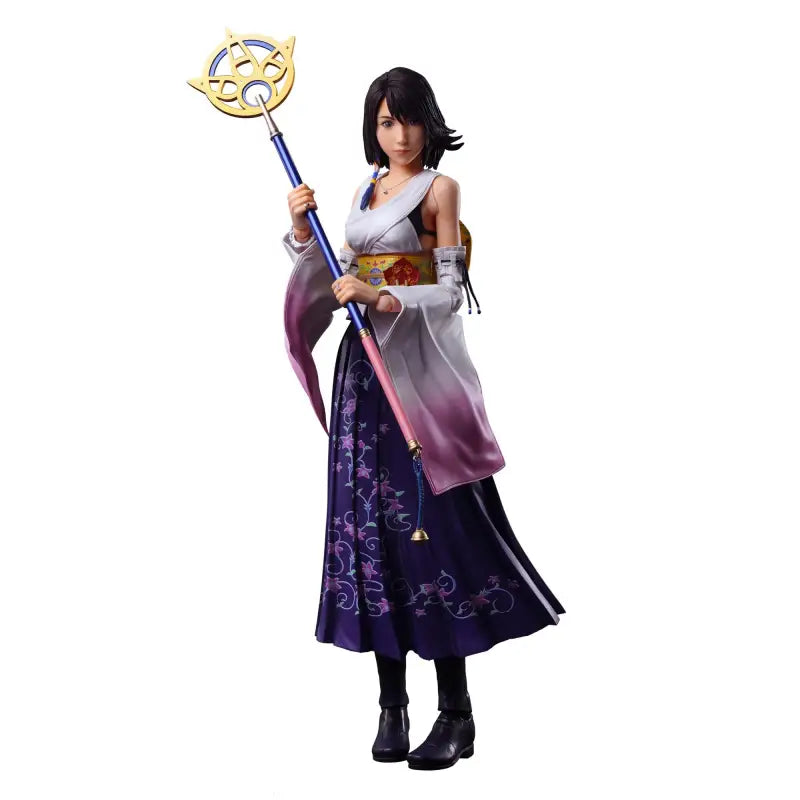 Square Enix Final Fantasy X Play Arts Kai Yuna Pvc Pre - Painted Movable Figure Japan