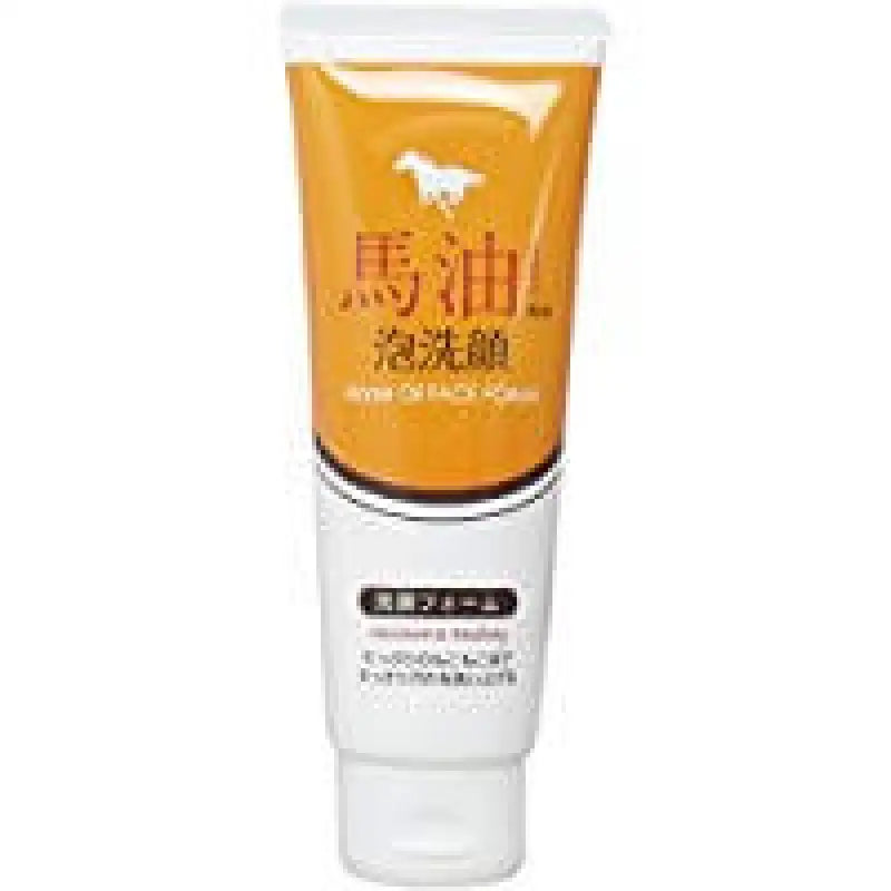 Squeeze Horse Oil Face Foam For Moisturizing & Washing 130g - Japanese Facial Skincare