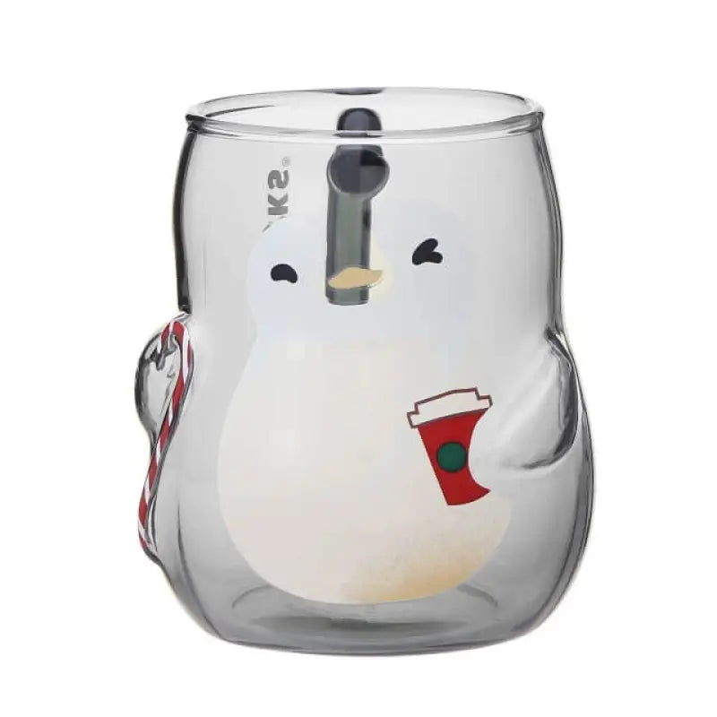 Starbucks 2021 Holiday Limited Heat Resistant Glass Mug Penguin 355ml - Japanese Mugs Home