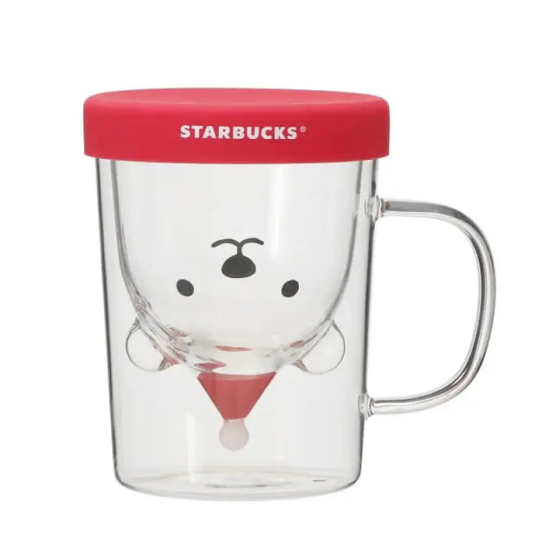 Starbucks Holiday 2021 Heat Resistant Glass Mug Polar Bare Face 296ml - Japanese Home