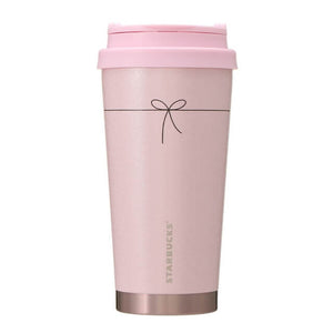 Starbucks Holiday 2021 Stainless Steel To Go Logo Tumbler Pearl Pink 473ml - Starbucks Tumbler