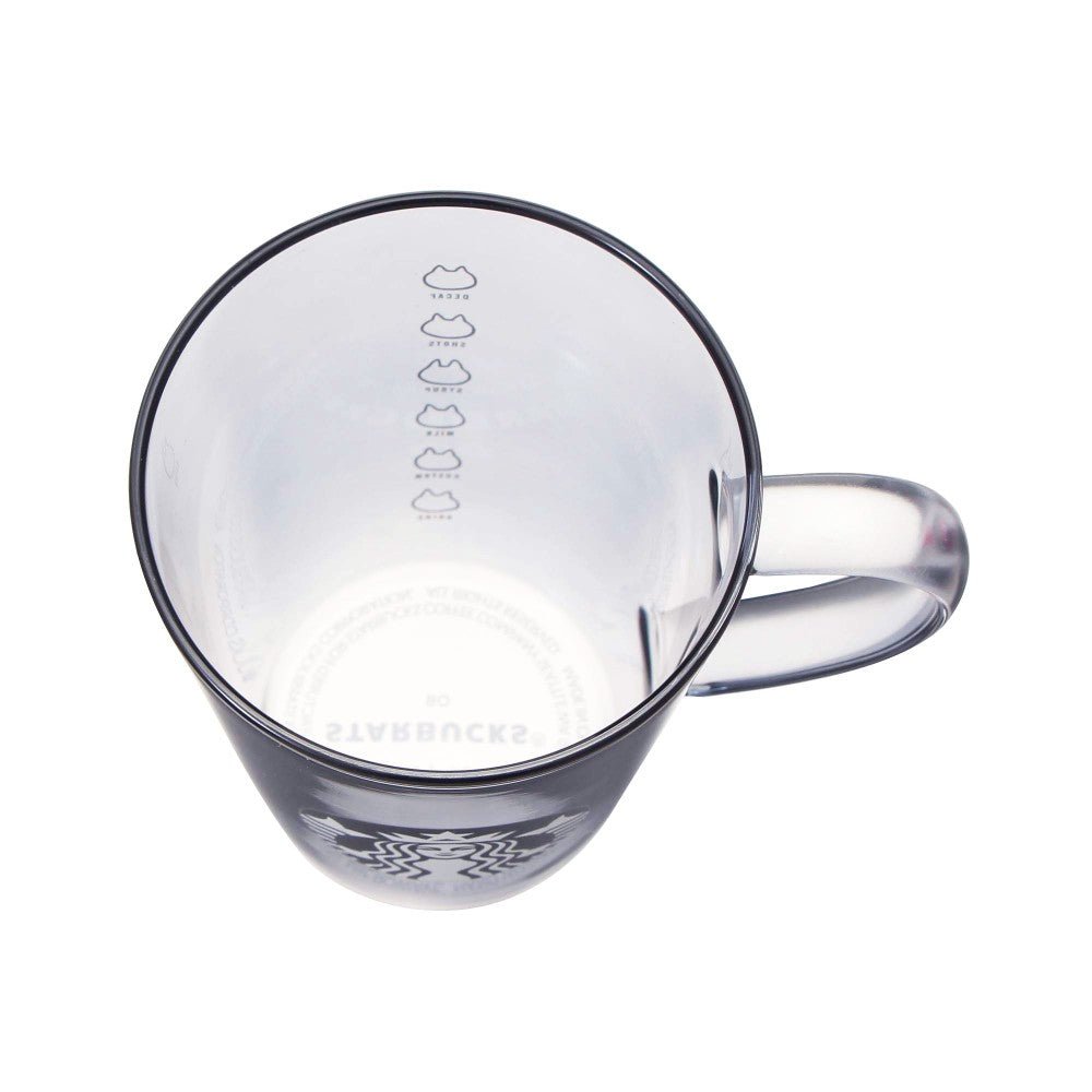 Starbucks Japan 384ml Glass Mug Cat 2023 Halloween