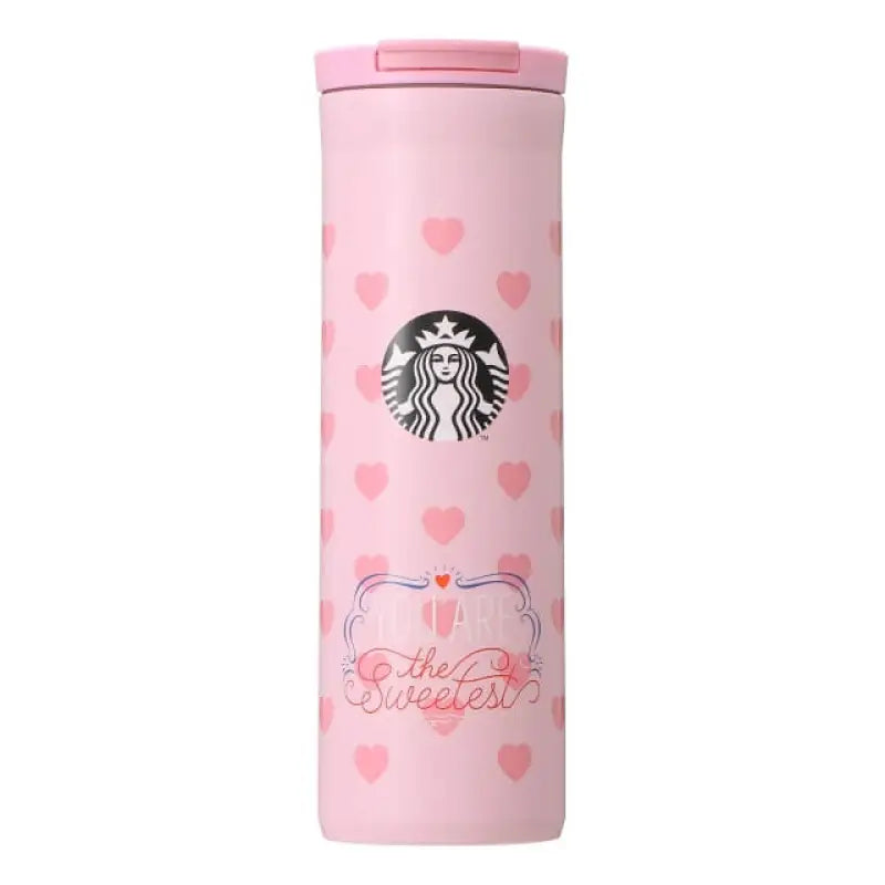 Starbucks Valentine’s Day 2022 Stainless Steel Bottle Heart 473ml - Japanese Bottles Home