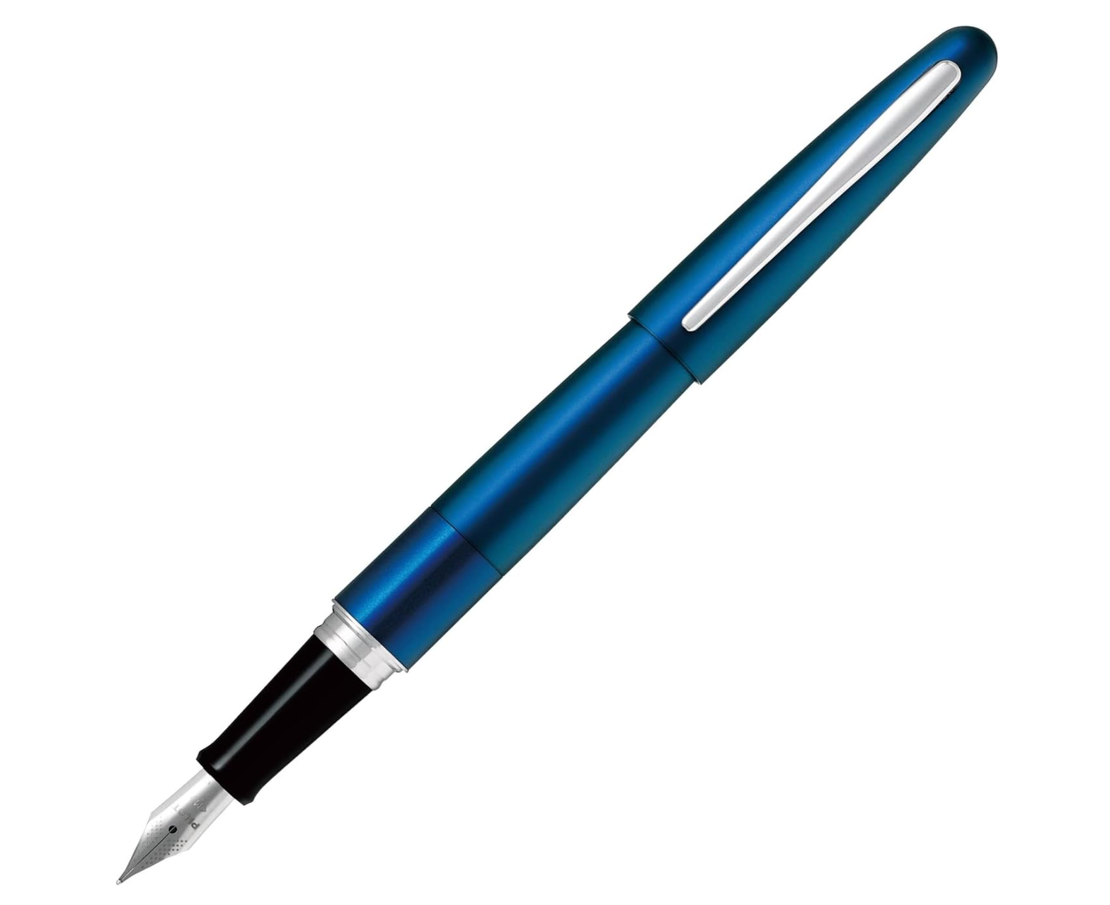 Pilot Cocoon Fountain Pen Medium Nib Blue, sleek metal body ideal for comfortable everyday writing