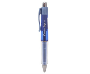 Pilot Vega Gel Ink Ballpoint Pen 0.7 mm (Blue), full pen view on white background