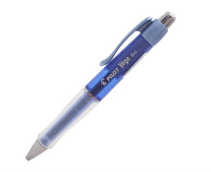 Pilot Vega Gel Ink Ballpoint Pen 0.7 mm (Blue), writing sample showing fine 0.7 mm line