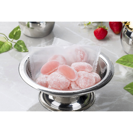 Seiki Bite Sized Daifuku Mochi 130g pack, showcasing authentic Japanese strawberry mochi perfect for sharing