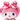Close-up of Sanrio Sakura 2025 Gradient Kimono Plush Toy: My Melody, 14cm, featuring a matching Sakura bow for a cute look.