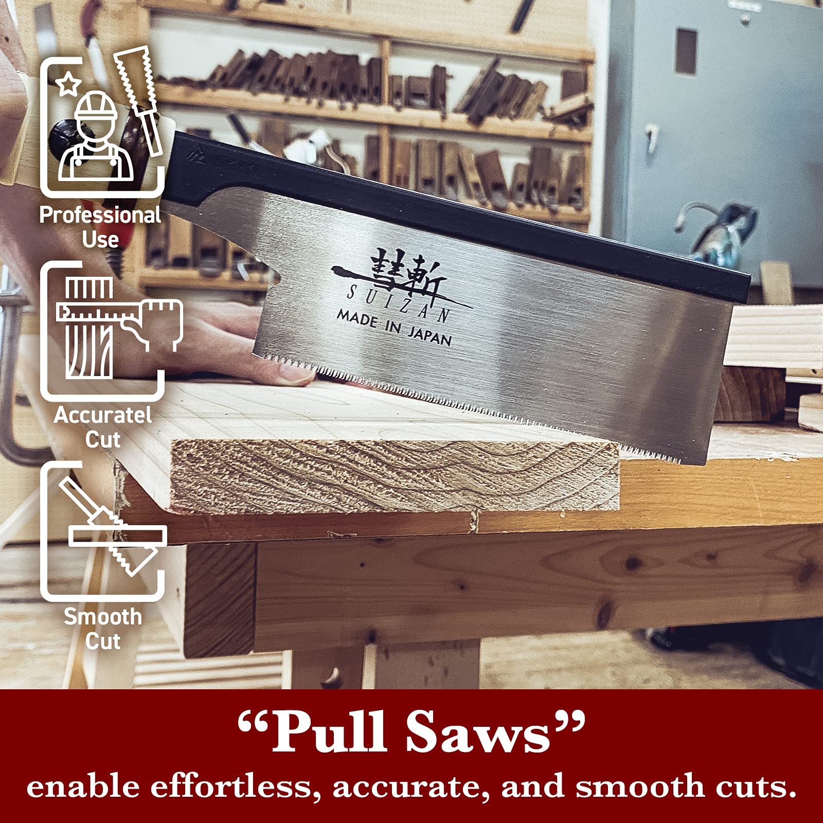 Suizan Japan 150Mm Body Saw Replacement Blade For Woodworking