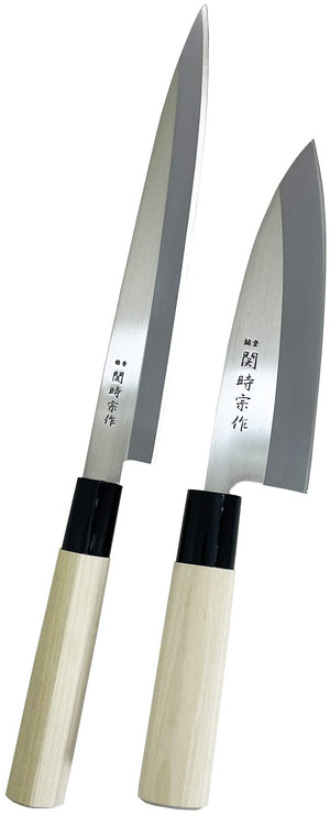 Sumikama Seki Tokimune Sashimi & Deba Knife 2 - Piece Set - Made In Japan - Japanese Food - 300St