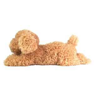 Sun Lemon Plush Doll Lap Dog Hiza Wanko Toy Poodle Beige Tjn